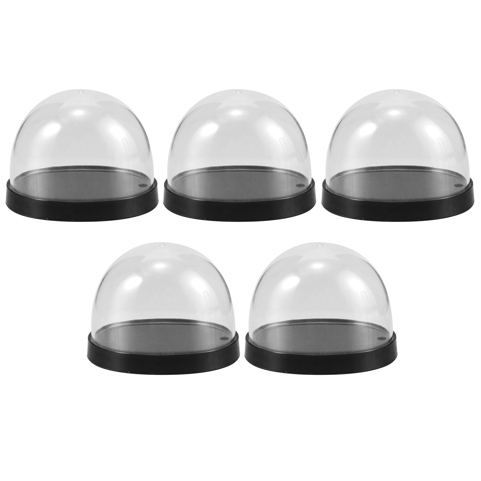 5세트 고투명 플라스틱 꽃 장식용 돔, 받침대가 있는  - Plastic Dome Clear 리뷰 및 가격