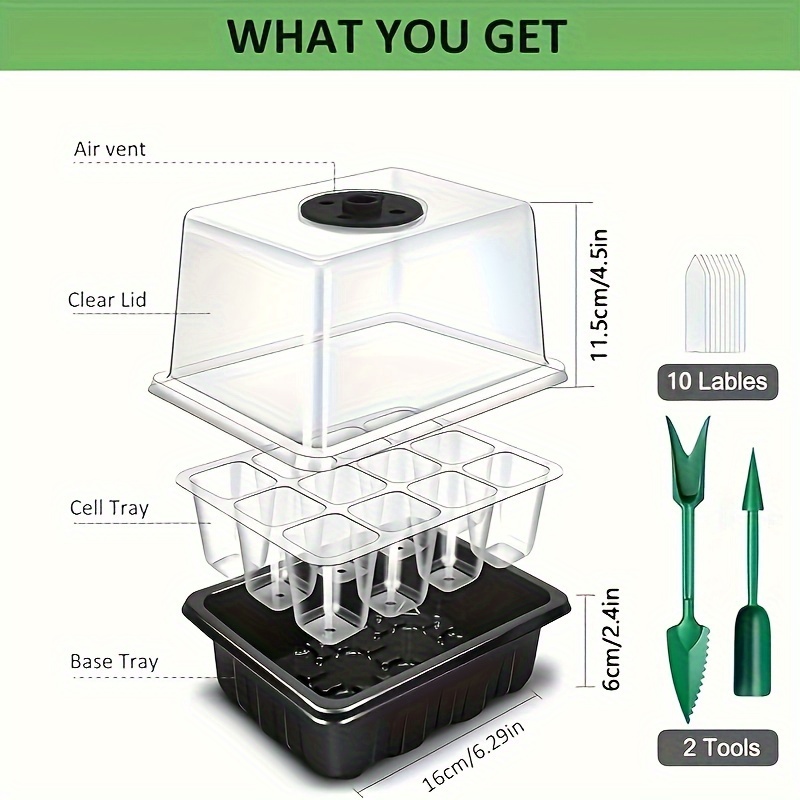 묘목 재배 키트 - 1/2/3 세트, 8개의 LED 재 - Humidity Dome Kit 리뷰 및 가격