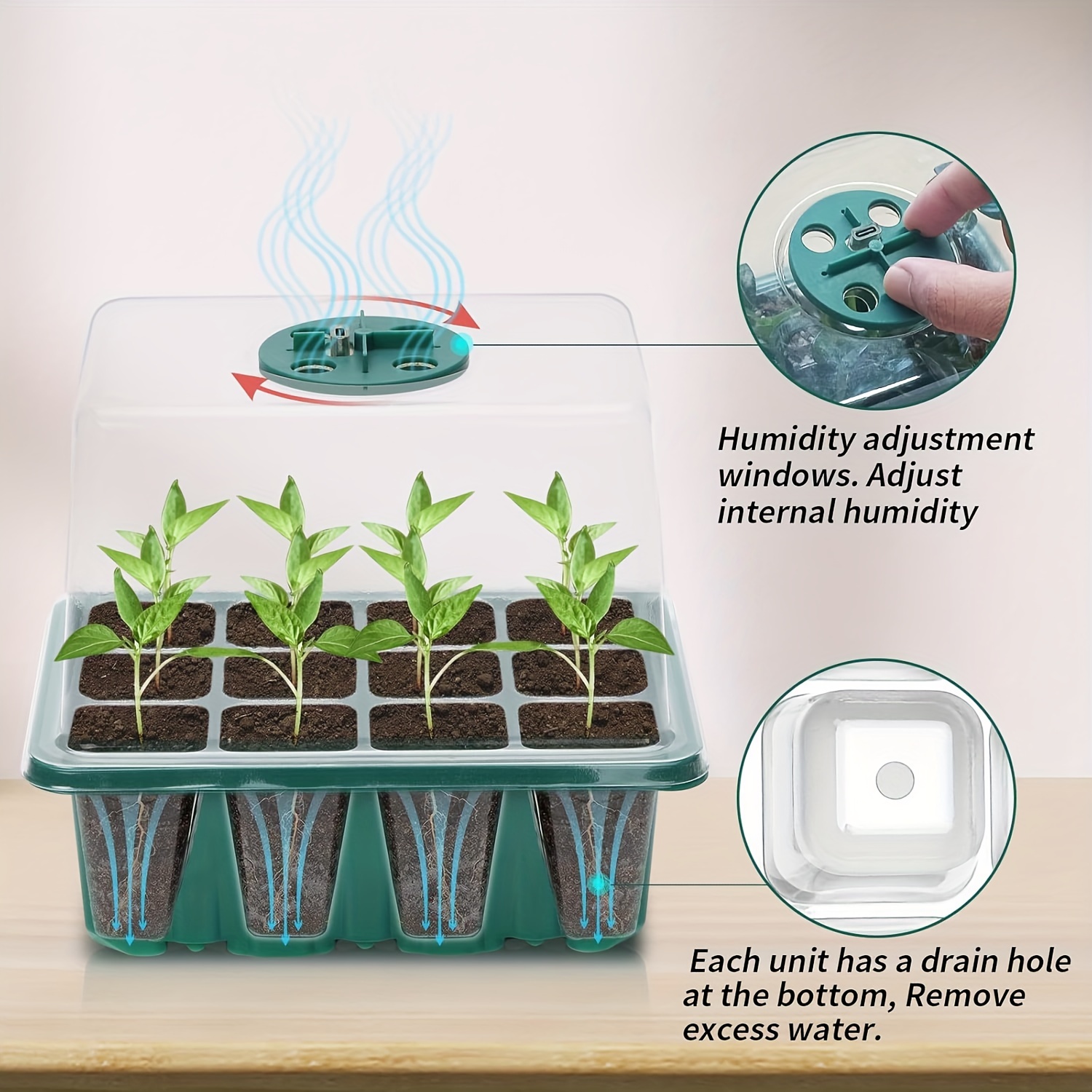 묘목 재배 키트 - 1/2/3 세트, 8개의 LED 재 - Humidity Dome Kit 리뷰 및 가격