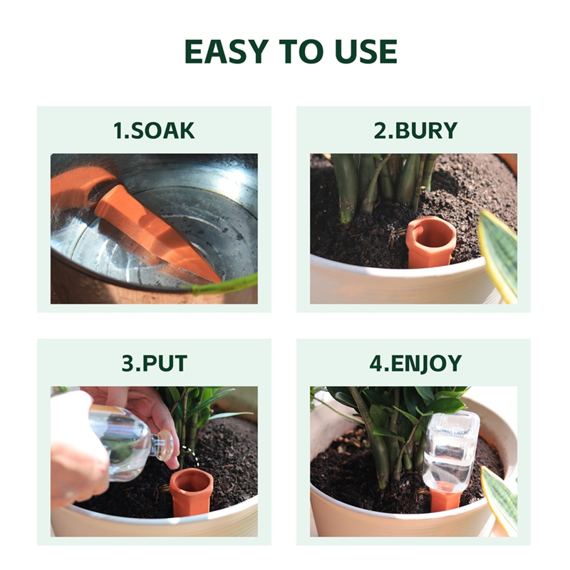 테라코타 물주기 스파이크, 와인병 물주기 스테이크, 실 - Self Watering Insert 리뷰 및 가격